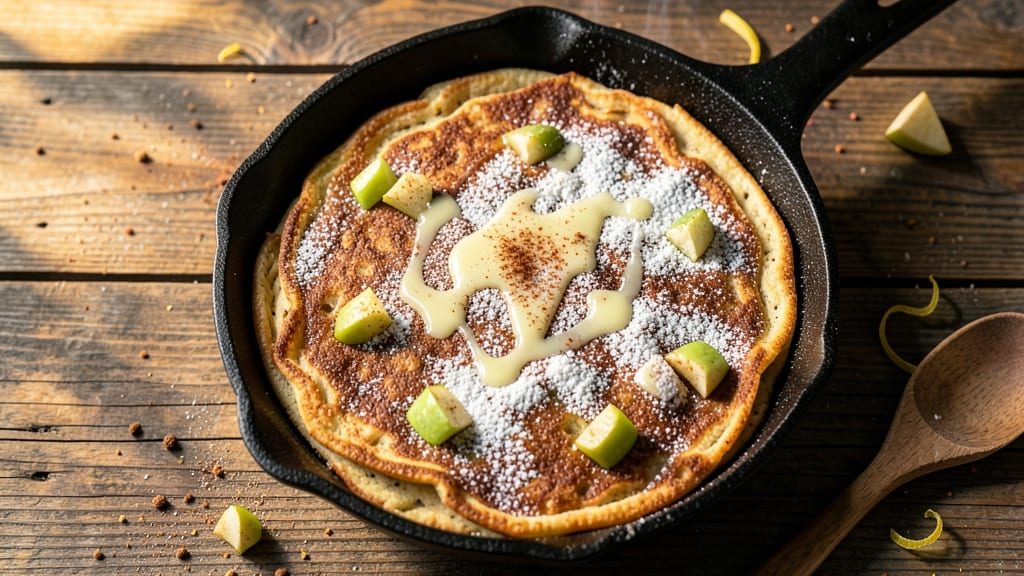Apple Pancake Recipe With Pancake Mix: Buttery Streusel Crown Over Warm Apple Layers