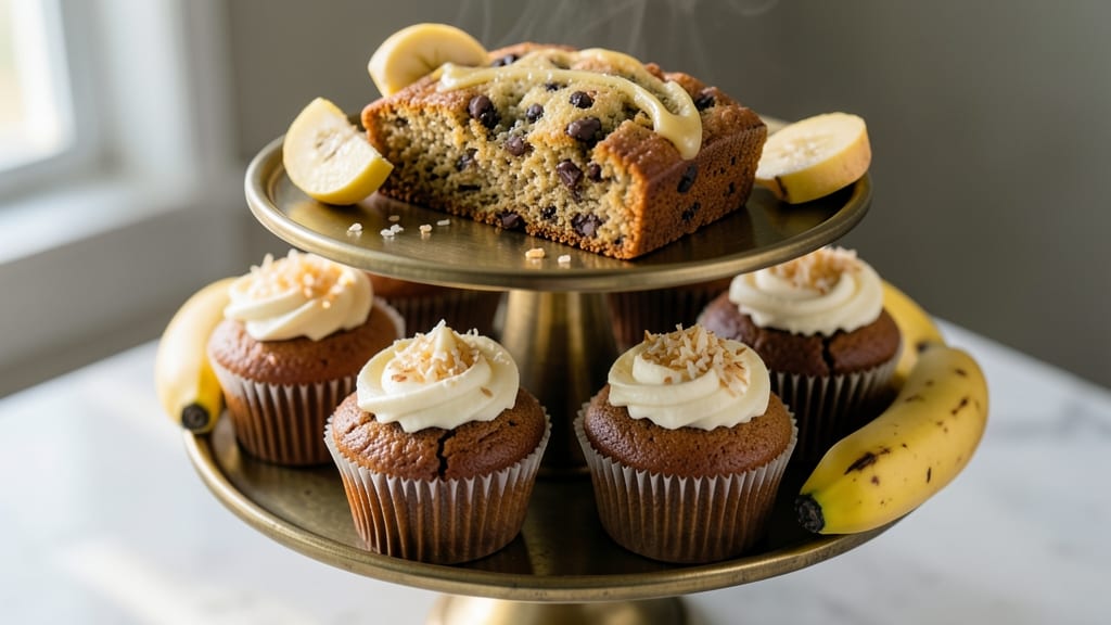 Banana Bread Cupcakes Recipe: Jemma’s Moist Bites With Streusel Crown