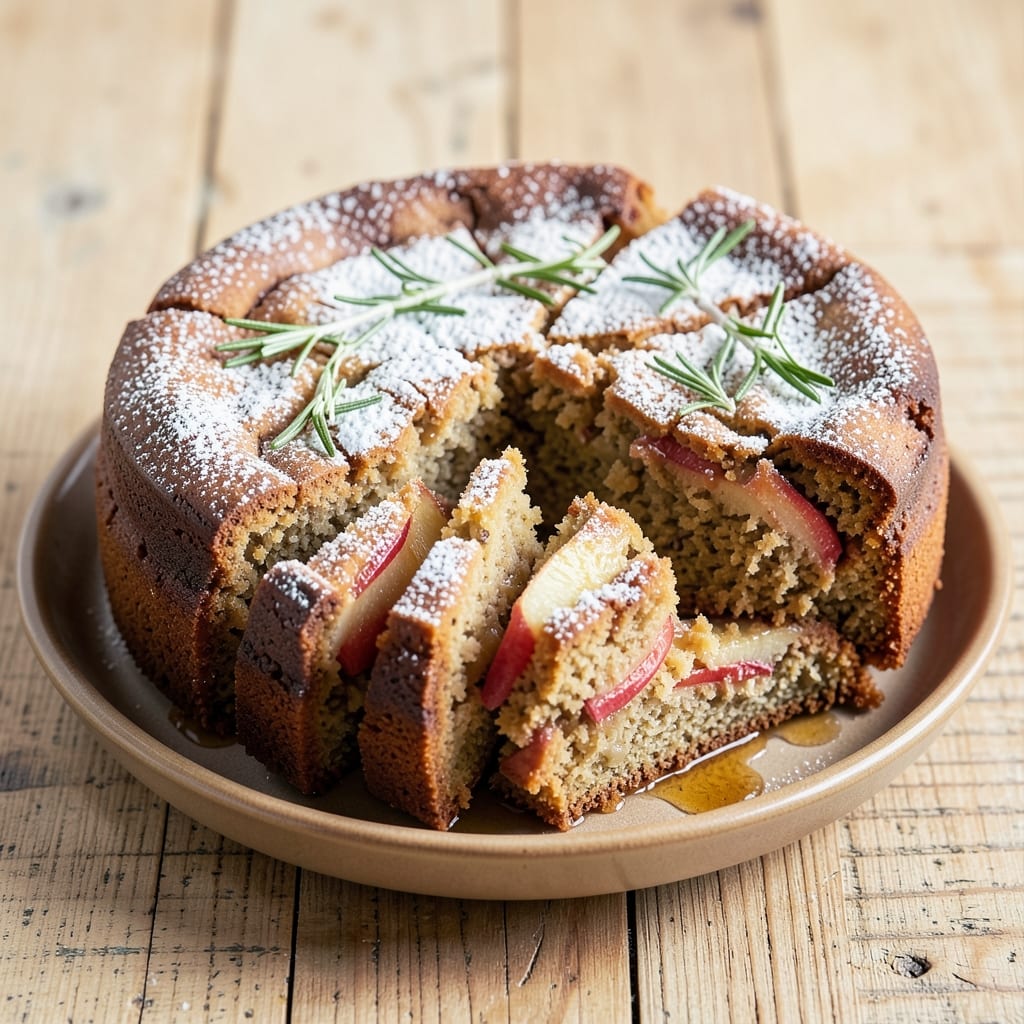 Apple Rosemary Cake Recipe: Herbal Apple Spice Harmony in One Bowl
