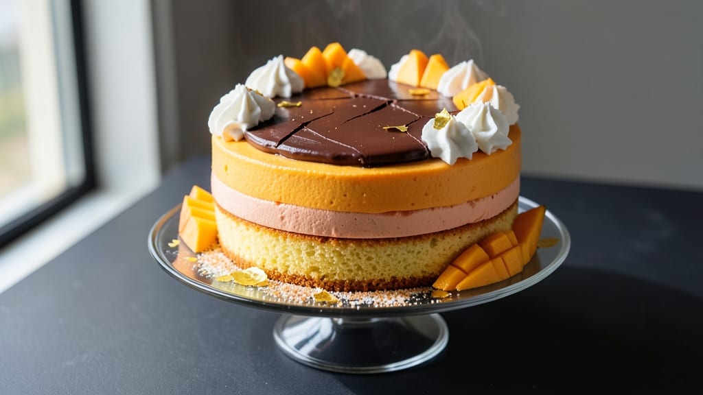 Asian Mango Mousse Cake Recipe: Tropical Lightness With Silky Layers