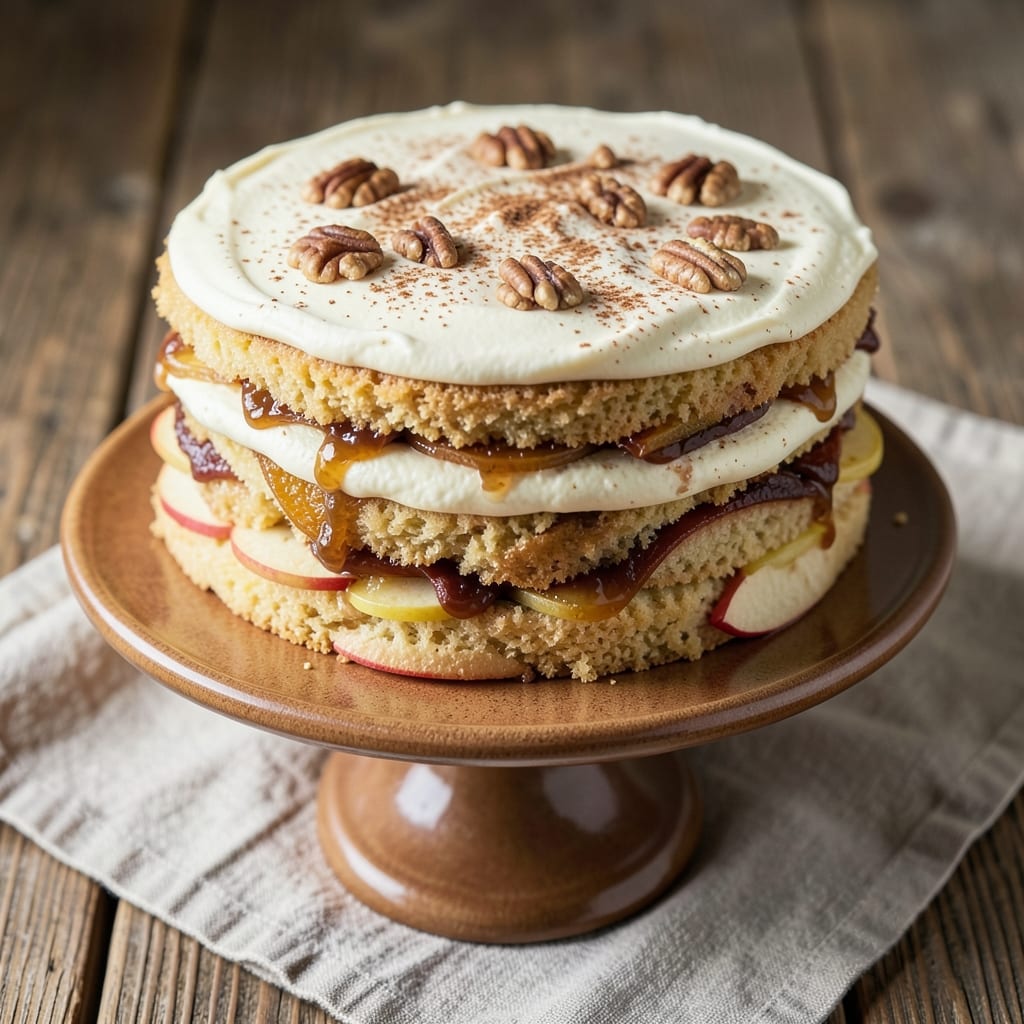 Apple Cake Recipe Using Dried Apples: Spiced Streusel Hugs Moist Fruit Layers