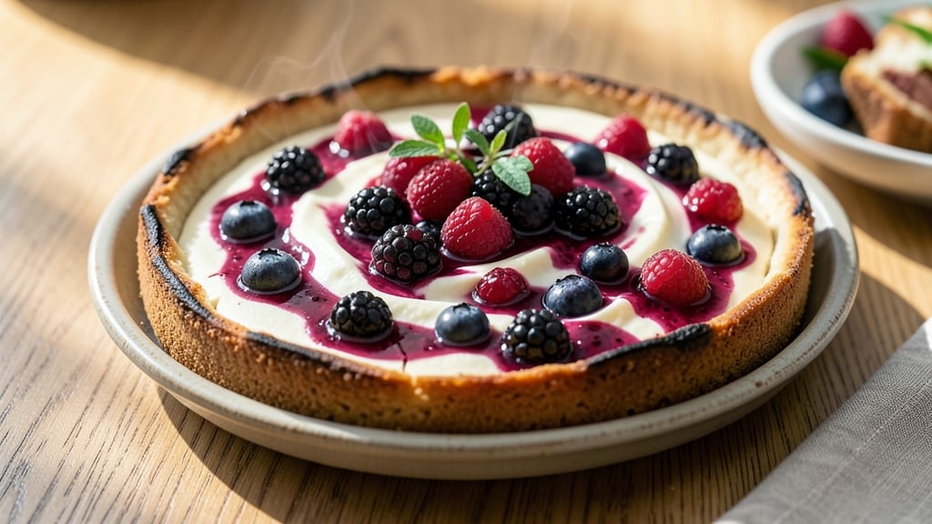 Baked Mixed Berry Cheesecake Recipe: Swirled Fruit Burst in Every Bite