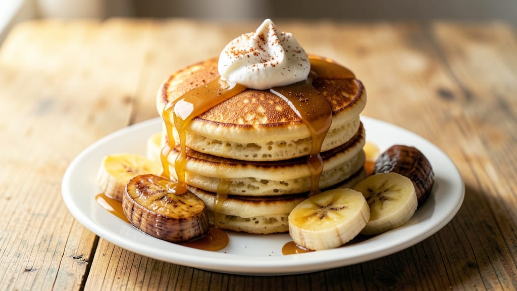 Banana Pancakes Recipe With 2 Bananas: No-Flour Fluffy Stacks Using Eggs and Yogurt