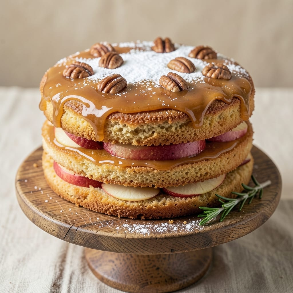 Apple Caramel Cake Recipe Uk: Buttery Streusel Crown Over Ultra-Moist Apple Layers
