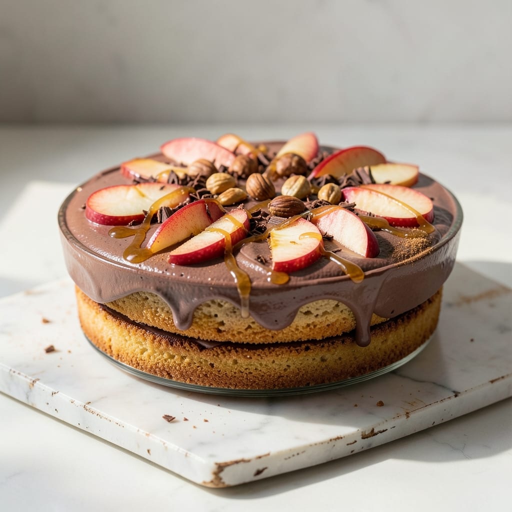 Apple Chocolate Mousse Cake Recipe: Layers of Velvet Chocolate and Spiced Apple Bliss
