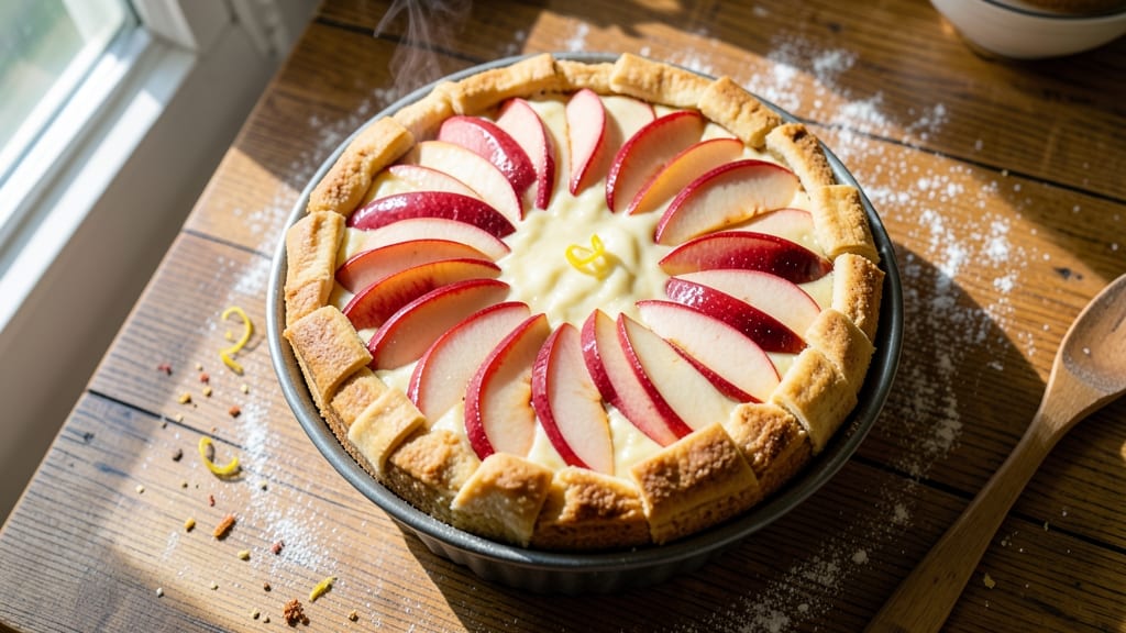 Apple Frangipane Cake Recipe: Buttery Streusel Crown Over Vanilla-Almond Filling