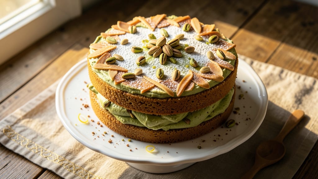 Almond Pistachio Cake Recipe: Nutty Crunch and Moist Layers in One Bite
