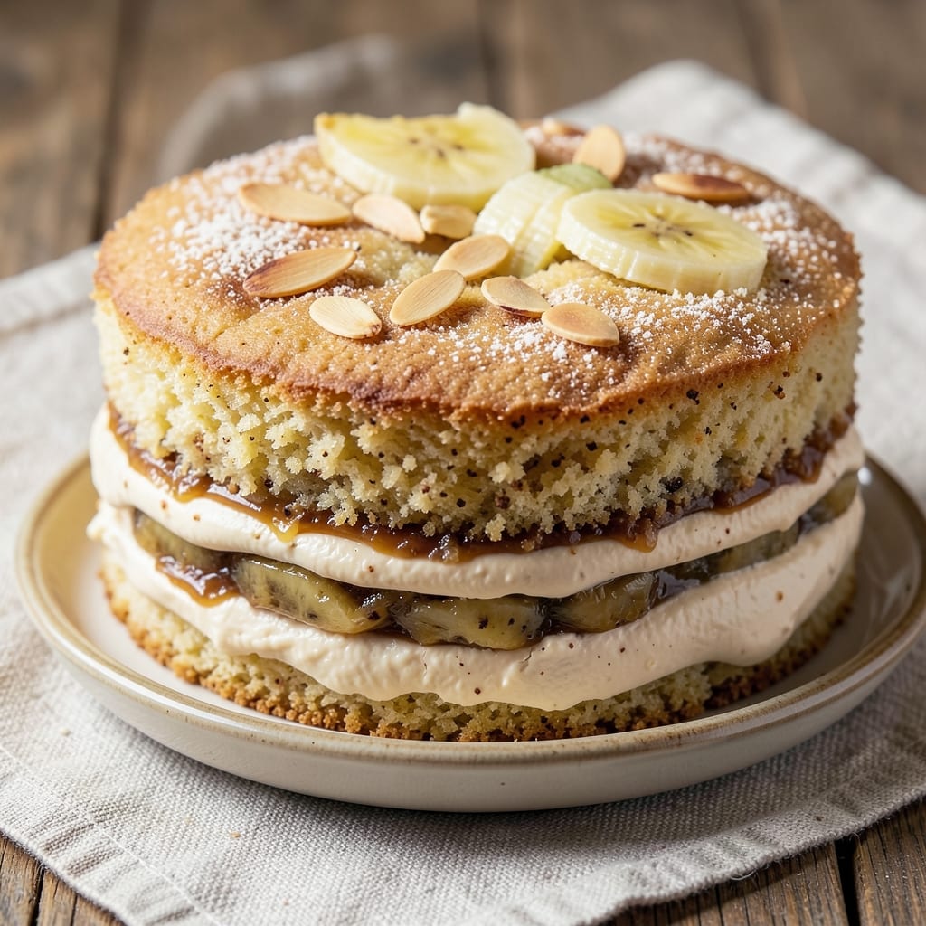Banana Almond Cake Recipe: Nutty Crunch Meets Ultra Moist Layers