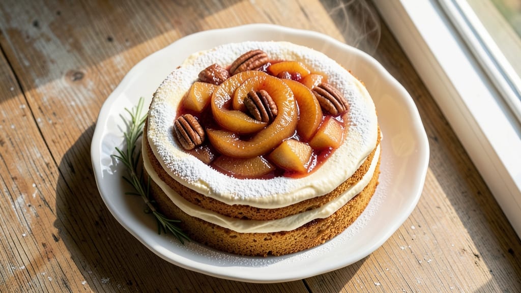Apple Birthday Cake Recipe: Festive Frosting and Caramelized Apple Layers