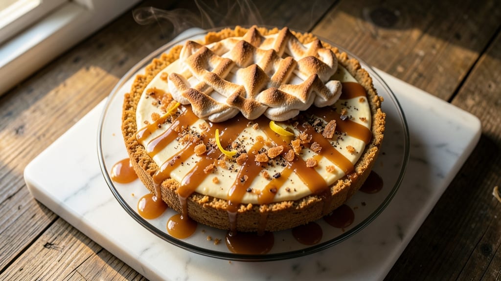 Baked Caramel Cheesecake Recipe: Molten Caramel Rivers and No-Crack Secret