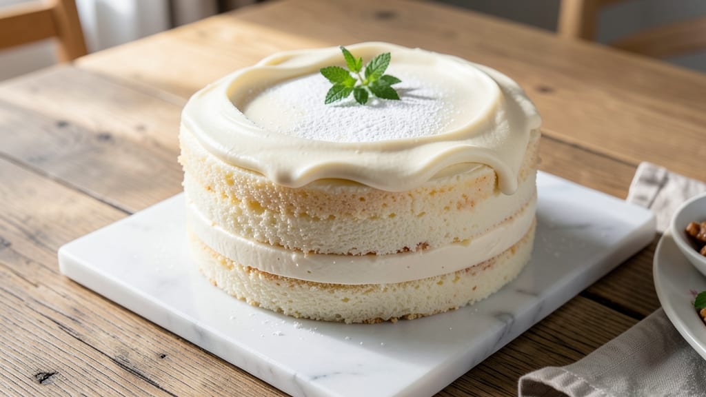 American White Cake Recipe: Vanilla-Kissed Lightness With No-Crack Secret