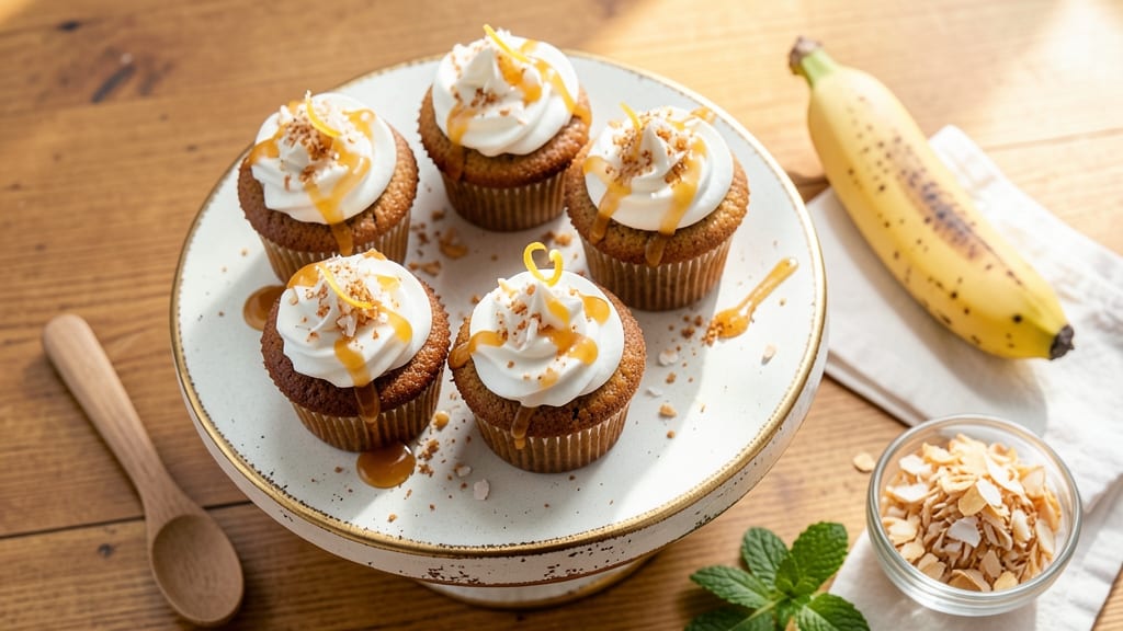 Banana Coconut Cupcakes Recipe: Tropical Layers With Crunchy Topping