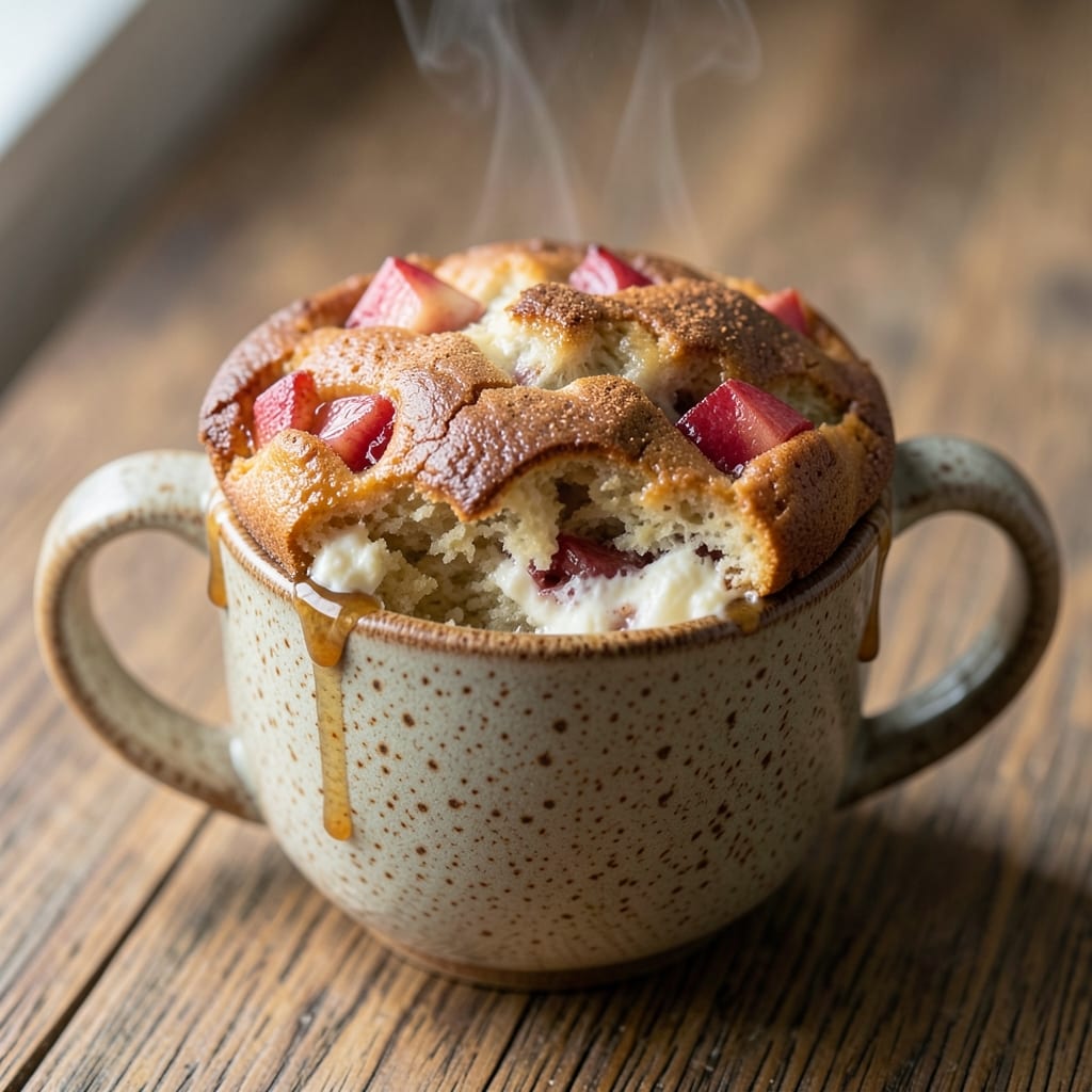 Apple Pie Cottage Cheese Mug Cake Recipe: Spiced Streusel Crunch in Single-Serve Speed