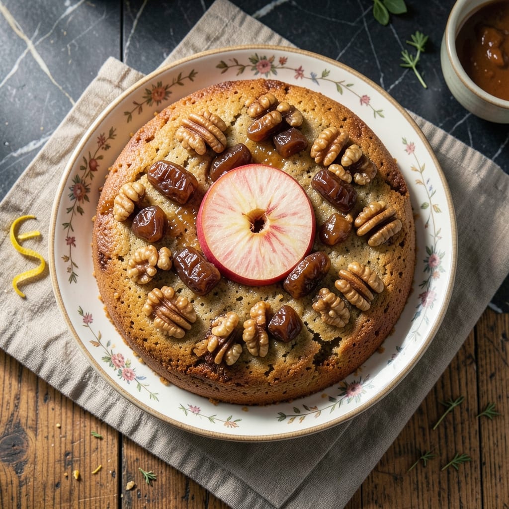 Apple Date Walnut Cake Recipe: Crunchy Top, Ultra Moist Layers