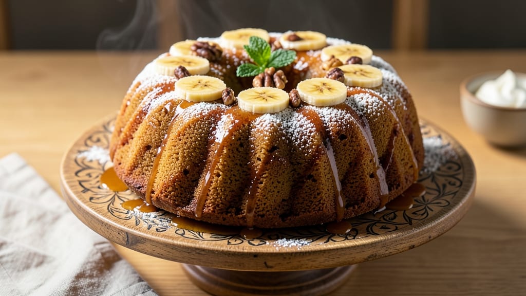 Banana Cinnamon Bundt Cake Recipe: Warm Spice Swirls and Caramelized Banana Streaks