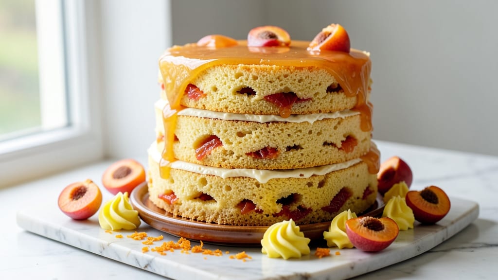 Apricot Sponge Cake Recipe: Light, Airy Layers with Zesty Citrus Twist