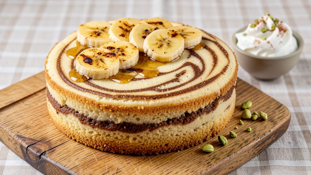 Banana Marble Cake Recipe: Moist Layers With Swirled Chocolate Streaks
