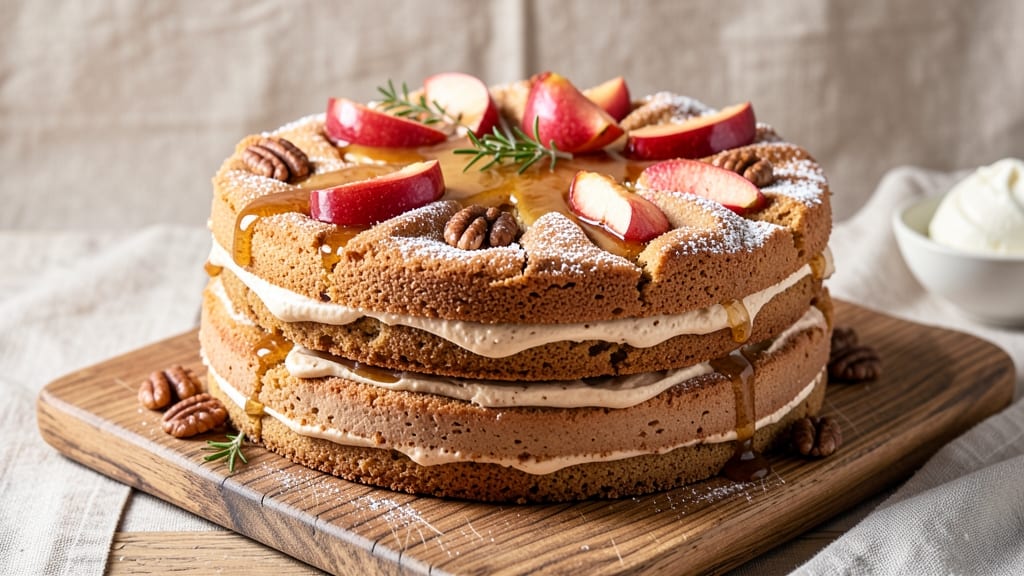 Apple Whiskey Cake Recipe: Boozy Caramelized Layers With Buttery Streusel Crown