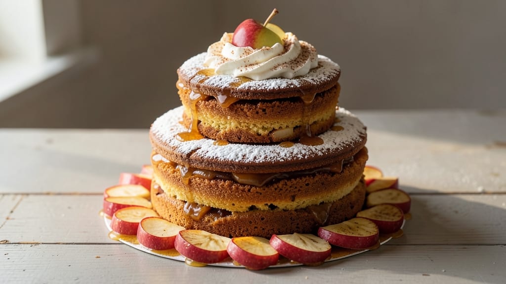 Apple Crown Cake Recipe: Spiced Apple Layers Hugged by Buttery Streusel