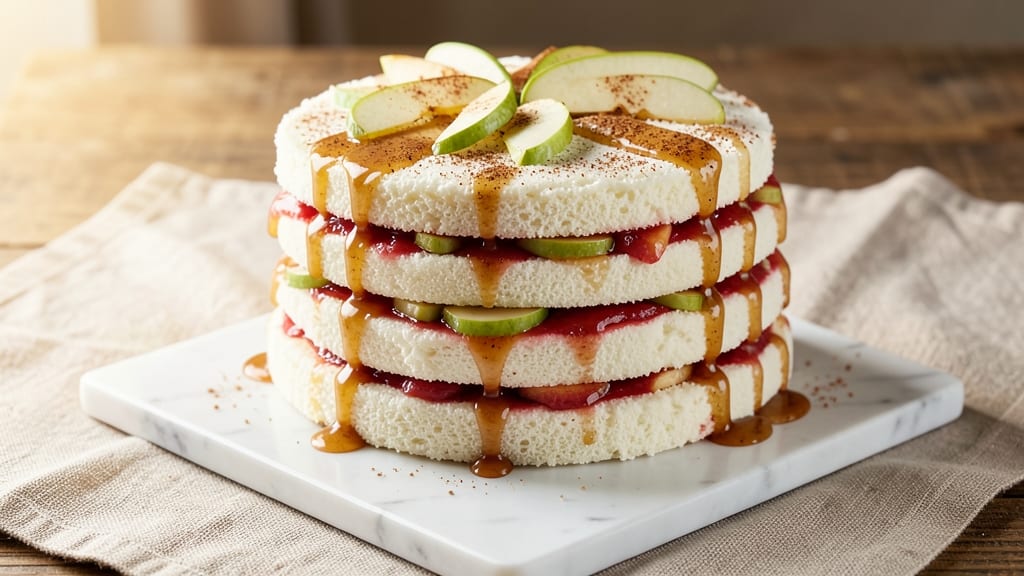 Apple Angel Food Cake Recipe: Cloud-Light Layers With Citrus Whipped Topping