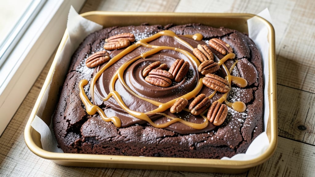 Baker's German Chocolate Sheet Cake Recipe: Nutty Pecan Streusel Over Ultra-Moist Layers