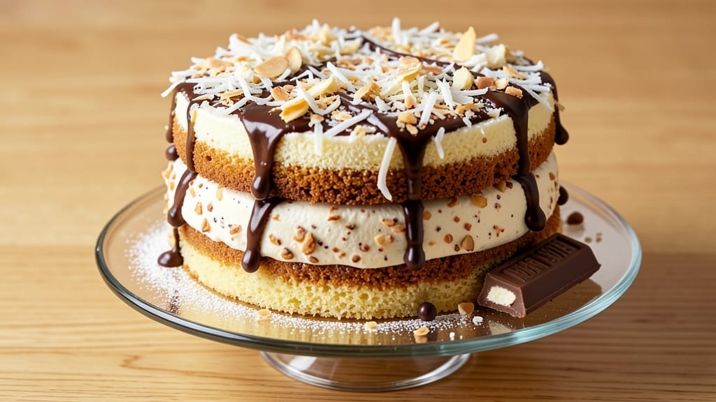 Almond Joy Poke Cake Recipe: Tropical Cream Cheese Swirls in Every Bite
