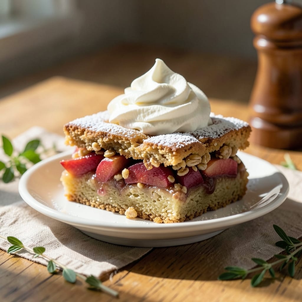 Apple Shortcake Slices Recipe: Mini Dessert Stacks With Buttery Streusel Bites