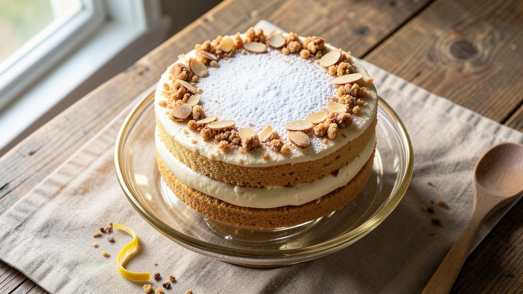Amaretto Cream Cake Recipe: Boozy Nutty Layers With Silky Frosting