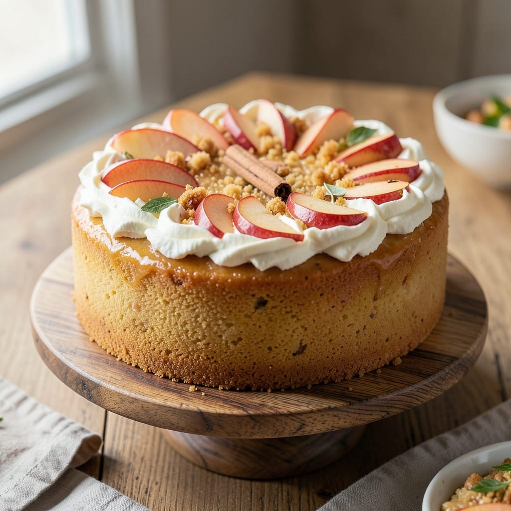 Apple Ricotta Coffee Cake Recipe: Spiced Rum Streusel Crown Over Ultra-Moist Layers