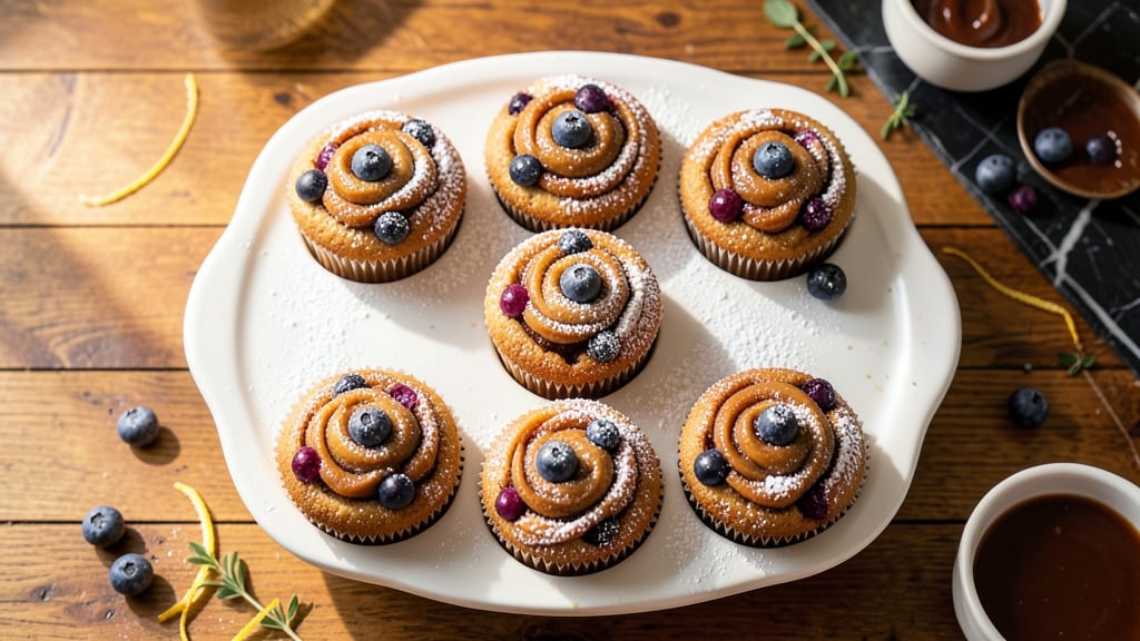 Banana Blueberry Cupcakes Recipe: Swirled Vanilla-Banana Bliss With Juicy Berries