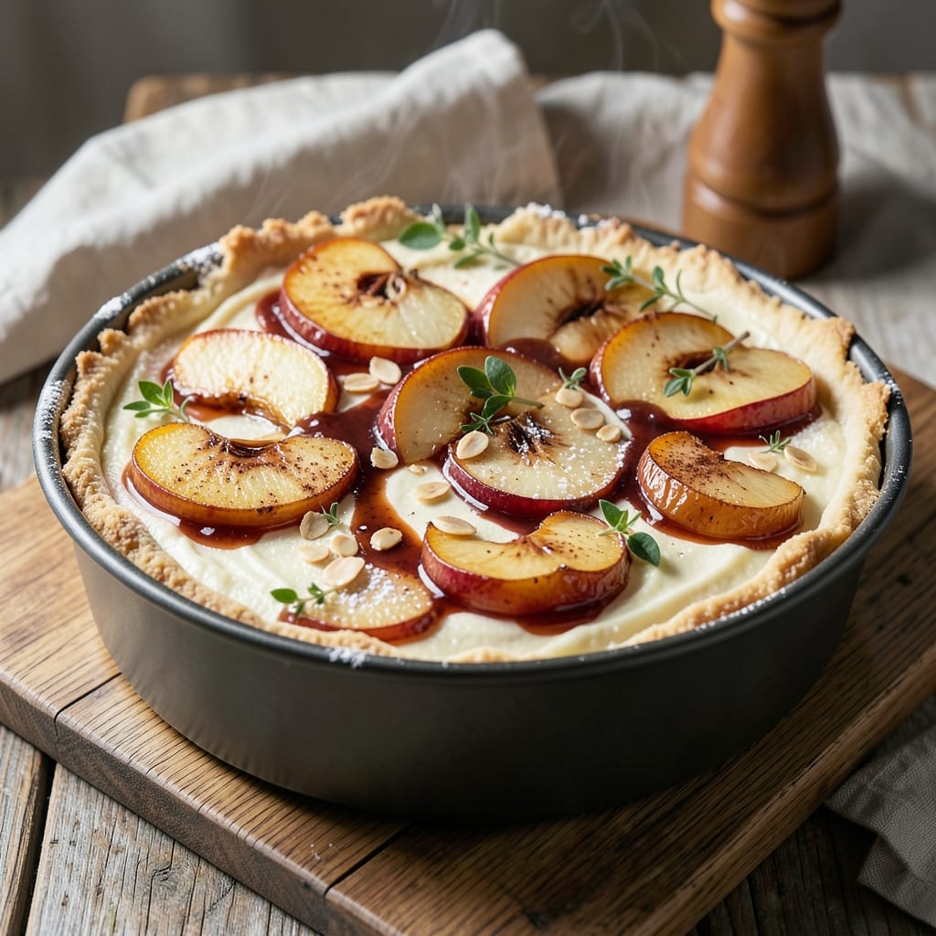 Apple Cheesecake Recipe Uk: British-Style Shortcrust Hugs Spiced Apple Filling