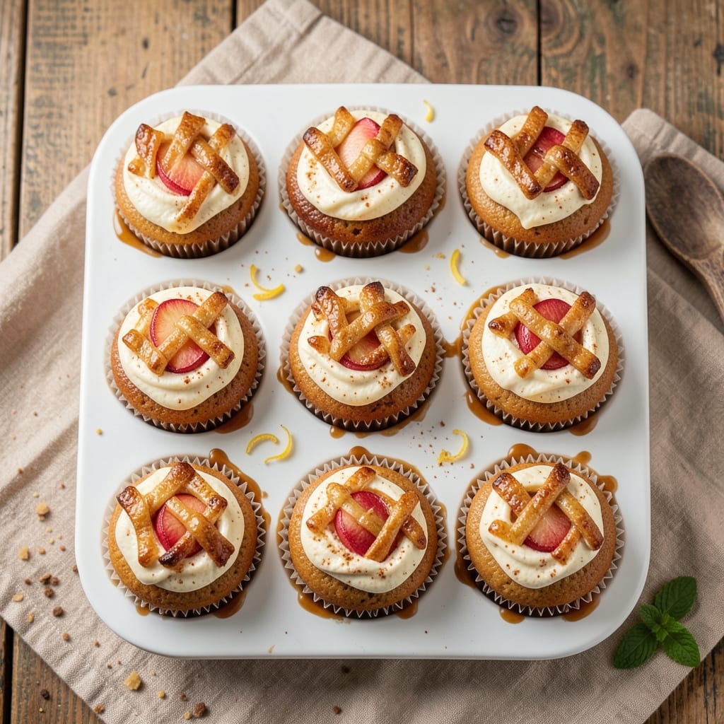 Apple Cupcake Recipe UK: Spiced Rum Streusel Crown Over Ultra-Moist Layers