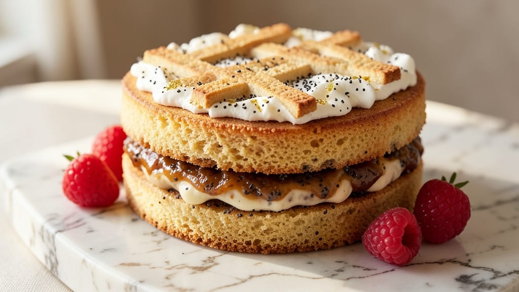 Bakers Poppy Seed Filling Cake Recipe: Nutty-Sweet Layers with Buttery Streusel Crown