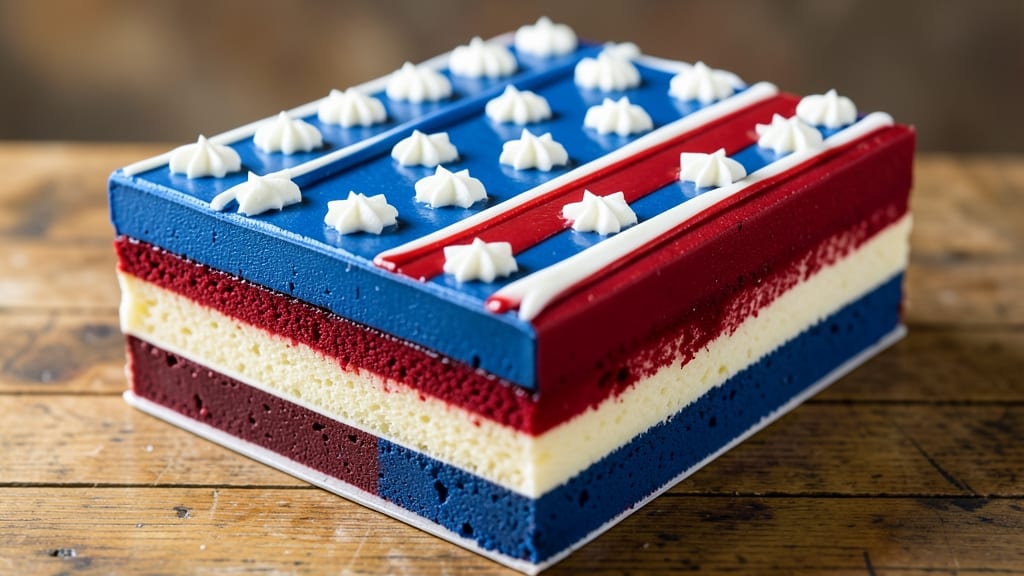 American Flag Sheet Cake Recipe: Patriotic Red, White, and Blue Layers