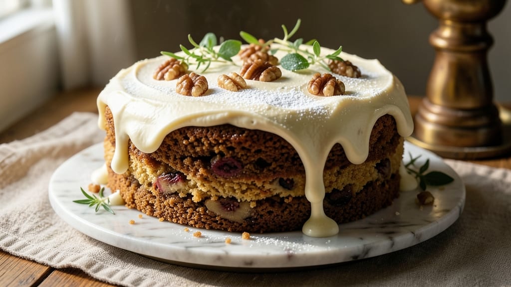Banana Nut Cake Recipe With Cream Cheese Frosting: Nutty Moistness and Tangy Frosting Harmony