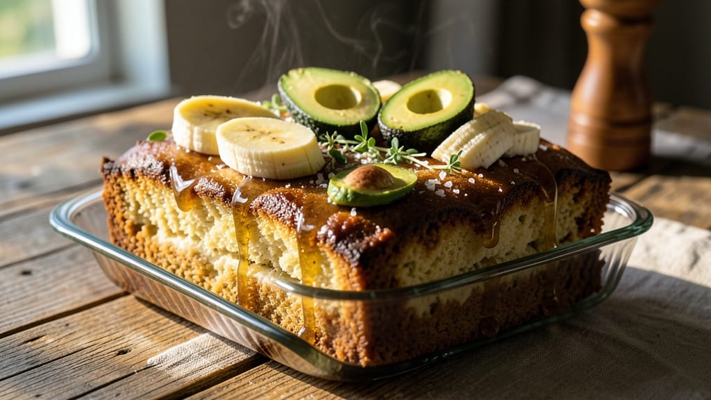 Avocado Banana Cake Recipe: Tropical Moisture With Nutty Streusel Crunch