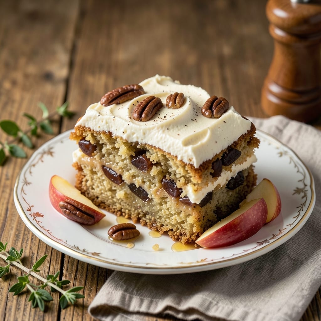 Apple Date and Pecan Cake Recipe: Caramelized Fruit and Nutty Crunch in One Bite