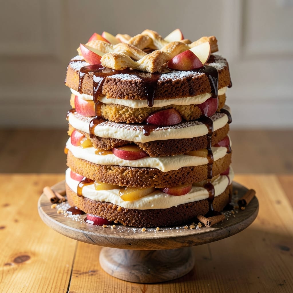 Apple Barn Stack Cake Recipe: Layered Vanilla Clouds With Caramelized Apple Magic