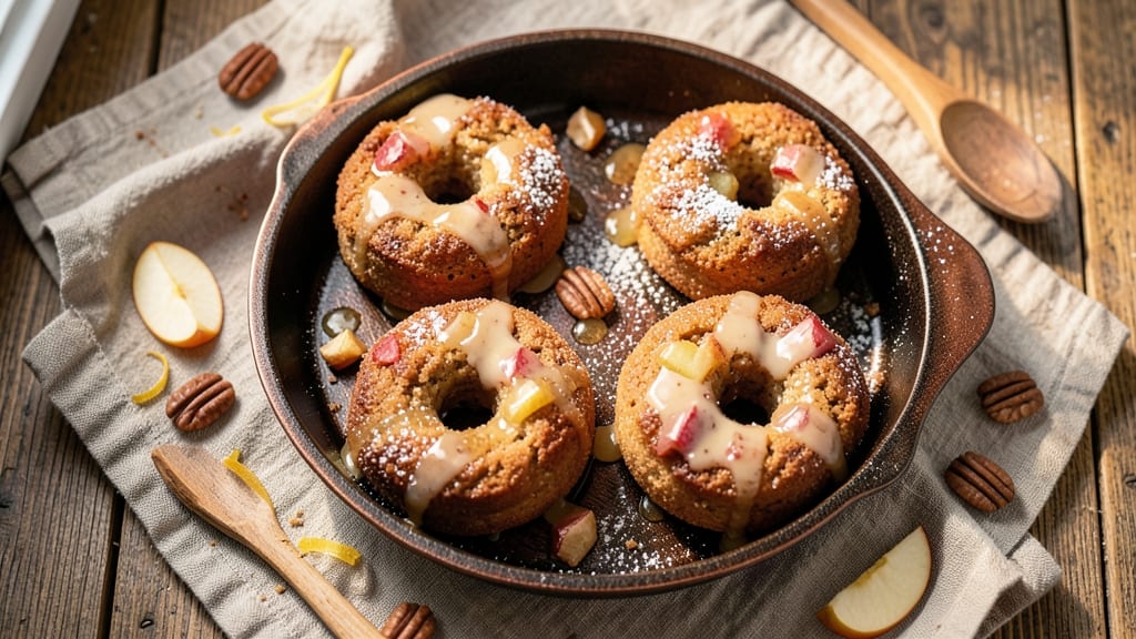 Baked Apple Cider Cake Donut Recipe: Warm Spice and Caramelized Apple Bites