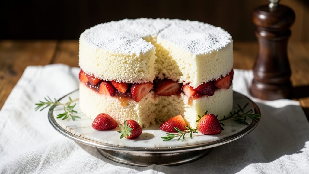 Angel Food Cake With Fruit Filling Recipe: Light-as-Air Layers With Bursting Berry Drama