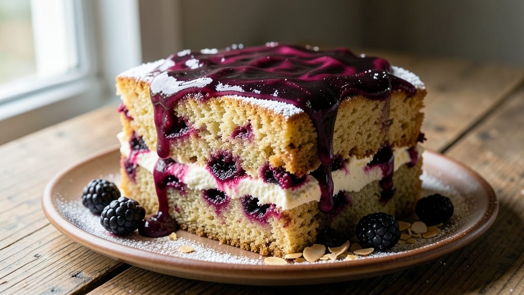 Apple Blackberry Cake Recipe: Juicy Fruit Layers With Buttery Streusel Crown