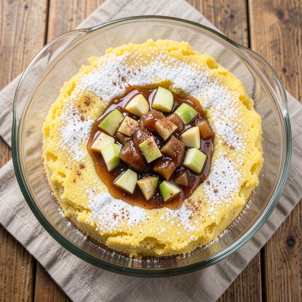 Apple And Yellow Cake Mix Recipe: Layered Vanilla and Spiced Apple Delight