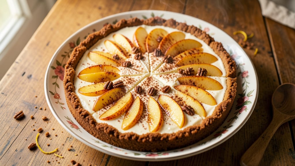 Apple Spice Cheesecake Recipe: Warm Cinnamon Swirls and Creamy Filling