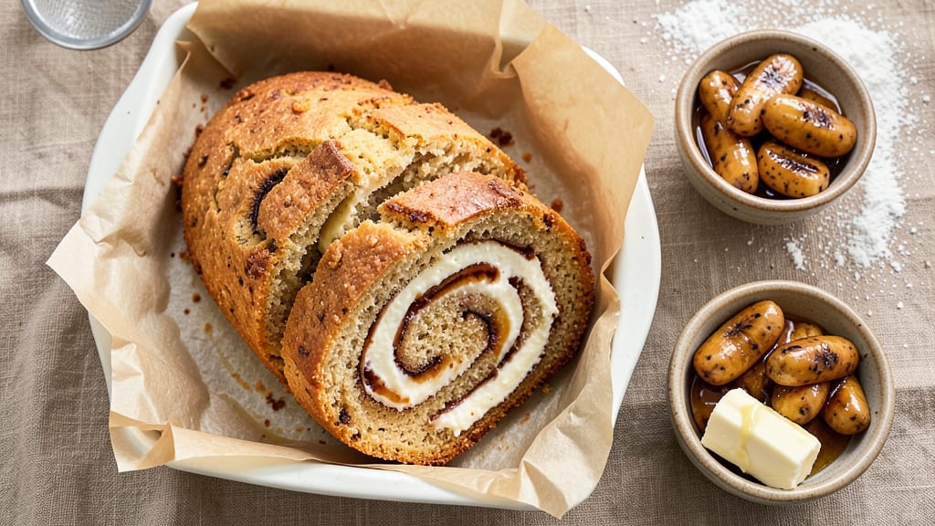 Banana Bread Cheesecake Roll Recipe: Swirled Vanilla Bean Magic in One Bowl