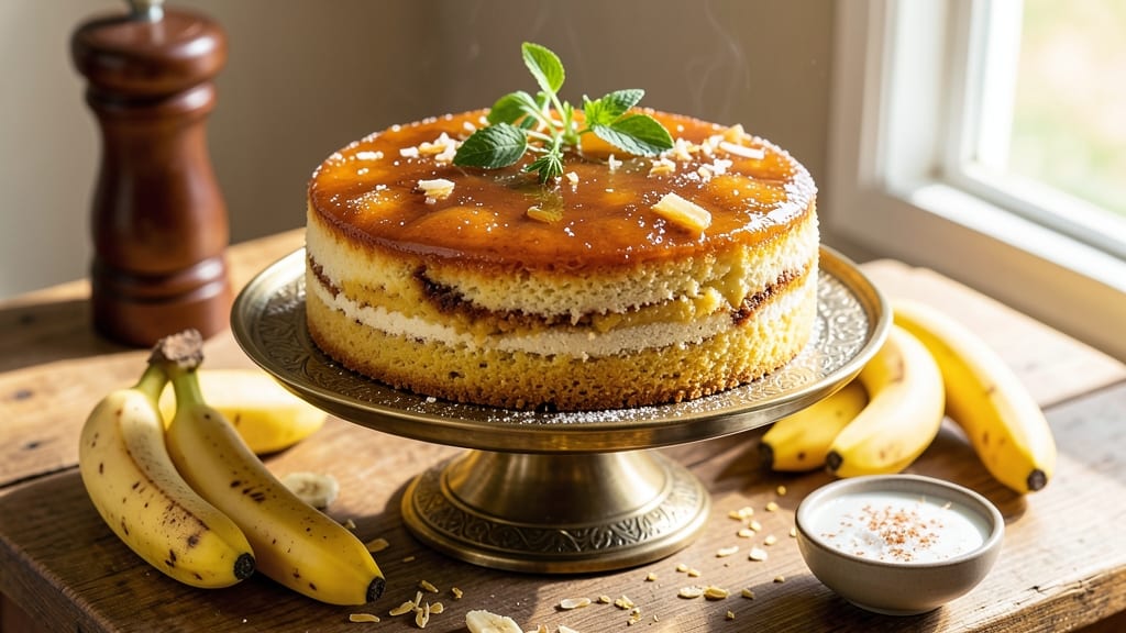 Banana Cake Recipe: Mauritian Spiced Rum Swirl Magic