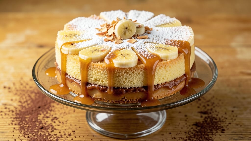 Banana Leche Flan Cake Recipe: Silky Caramel Center Hugged by Spiced Streusel