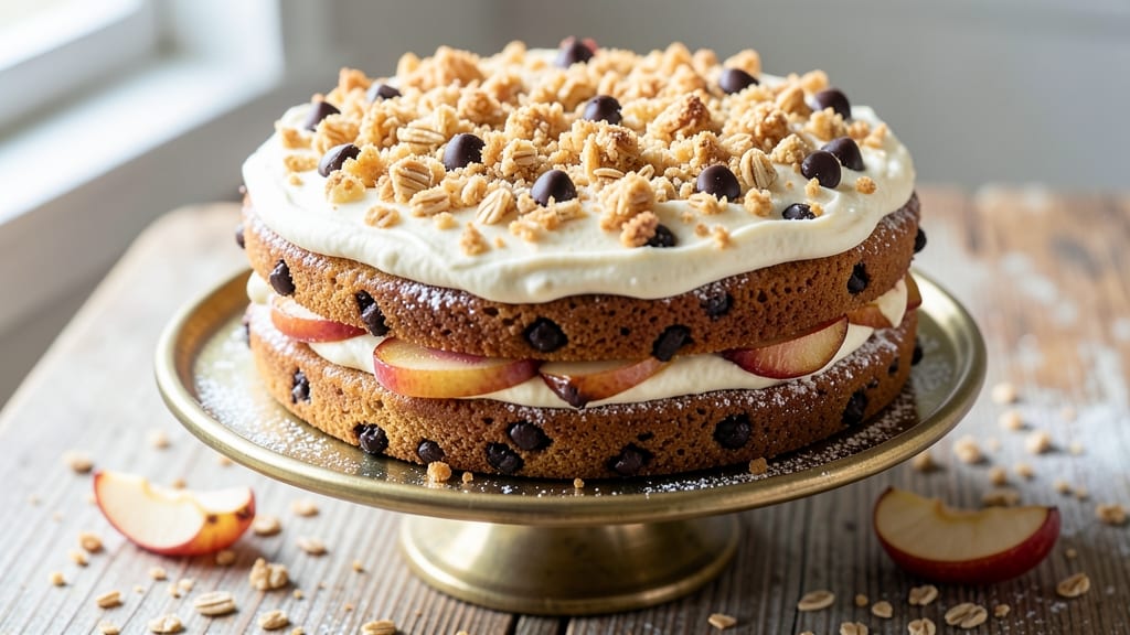 Apple Chocolate Chip Cake Recipe: Deep Chocolate Swirls and Caramelized Apple Bites