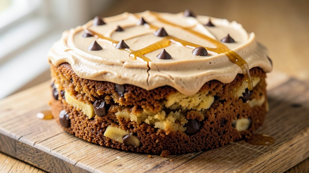 Banana Chocolate Chip Cake With Peanut Butter Frosting Recipe: Triple-Layered Joy in One Bite