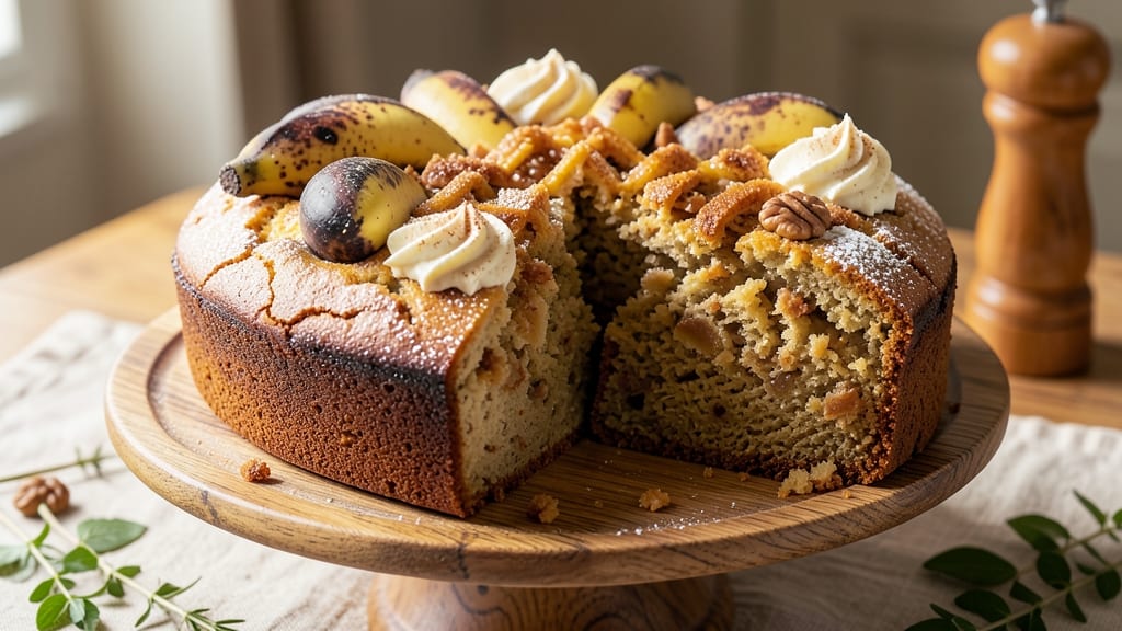 Banana Loaf Cake Recipe Uk: Spiced Vanilla Moisture With Walnut Crunch Top