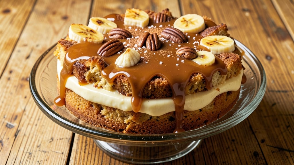 Banana Bread Pudding Cake Recipe: Triple-Layered Warmth With Banana Streusel Hugs